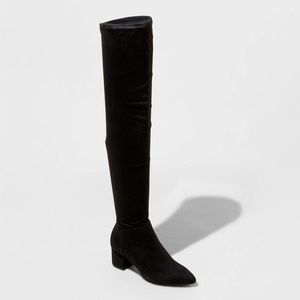 Over The Knee High Black Boots